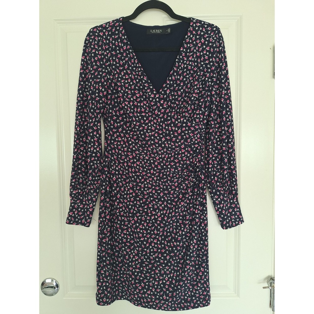 Lauren Ralph Lauren black label floral print dress size 4‎